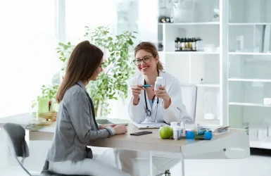 Doctor smiles