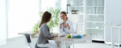 Doctor smiles