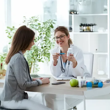 Doctor smiles