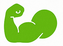 improved-recovery-peptides Green flexed arm icon representing improved muscle recovery.