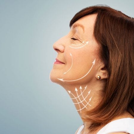 Woman with closed eyes