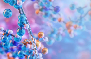 Colorful molecular structures with spheres and rods